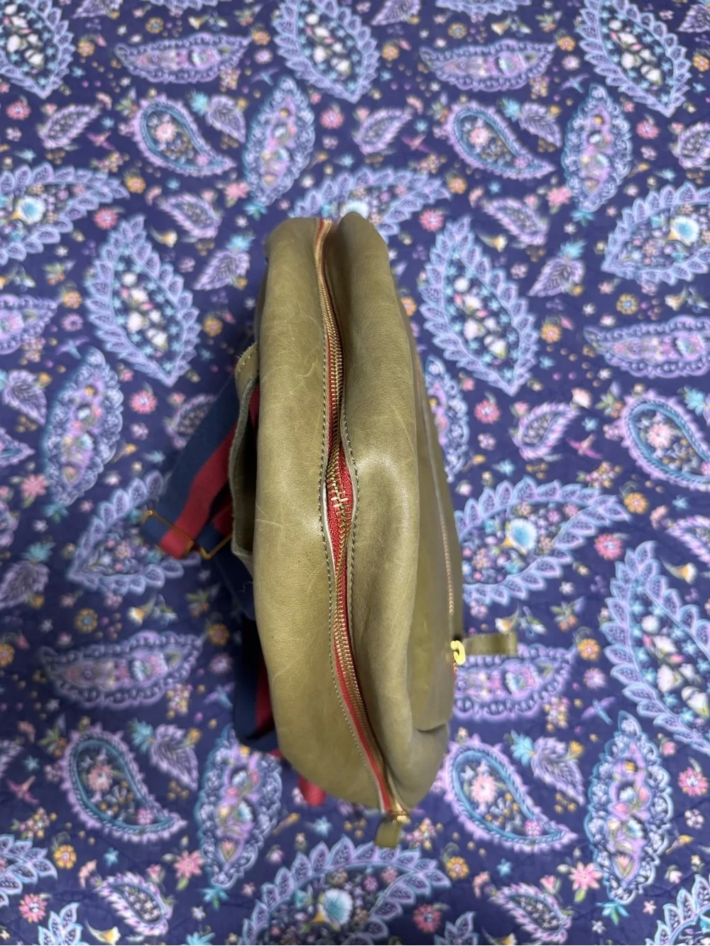 Margot olive green backpack